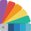 Color selection icon for choosing paint colors
