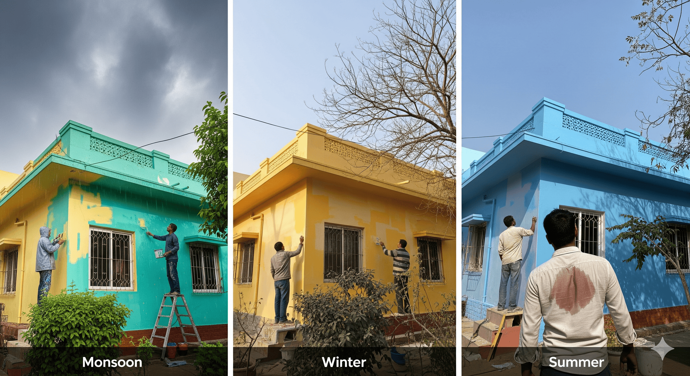 Best Time to Paint in South Delhi — Monsoon, Winter, or Summer