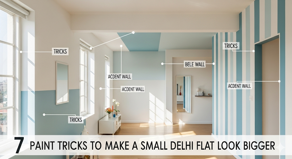 ransforming Small Rooms: 7 Paint Tricks to Make a Delhi Flat Look Bigger