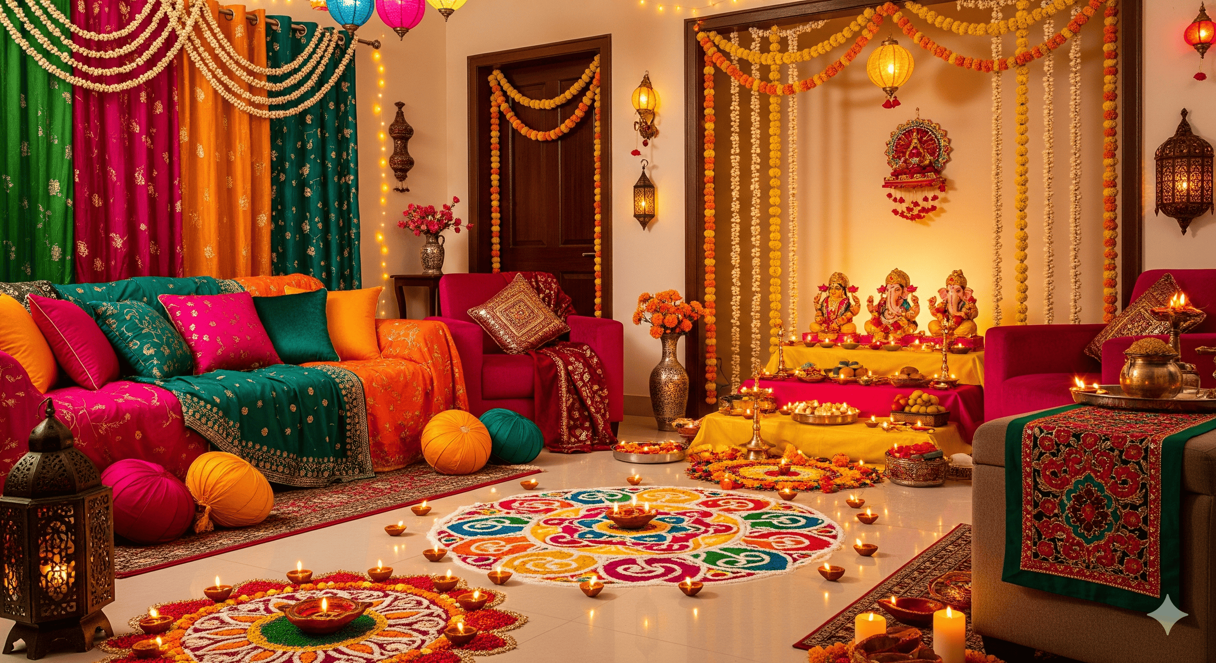 Top Colour Combinations to Brighten Your Home for Diwali | hamarapainter.com
